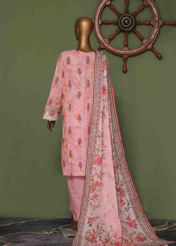 Bin Saeed Fabric - WCE-012 A- 3 Piece Embroidered Stitched Suit