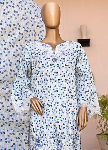 Bin Saeed Fabric - WCE-013-3 Piece Lawn Embroidered