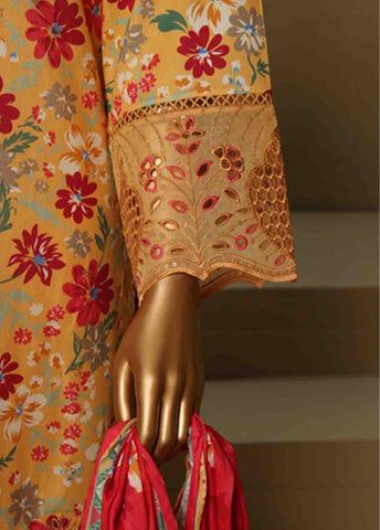 Bin Saeed Fabric - WCE-014-3 Piece Chikankari Stitched Suit