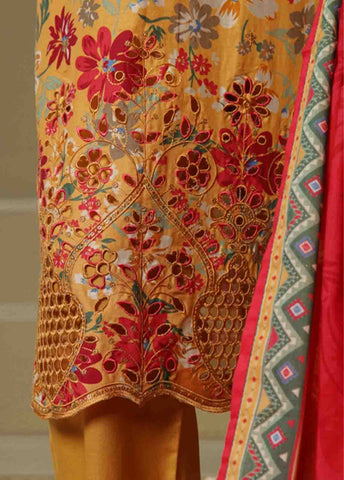 Bin Saeed Fabric - WCE-014-3 Piece Chikankari Stitched Suit