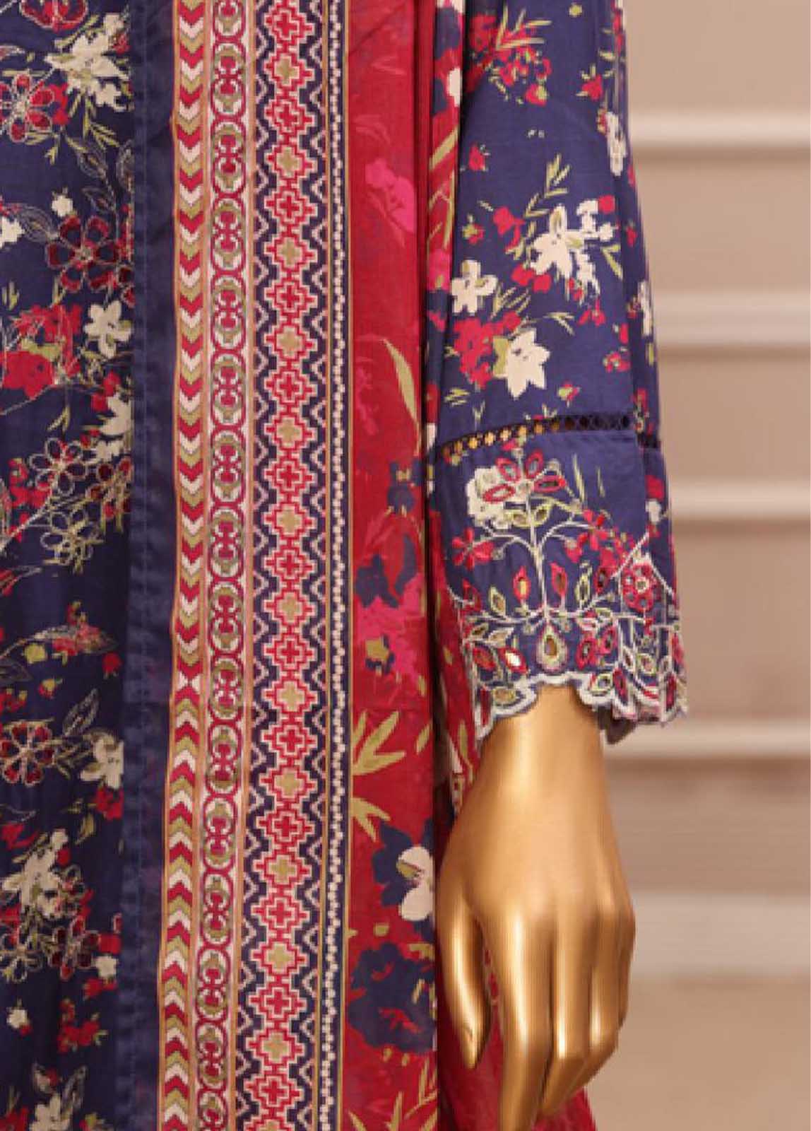 Bin Saeed Fabric - WCE-015 -3 Piece Embroidered Stitched Suit