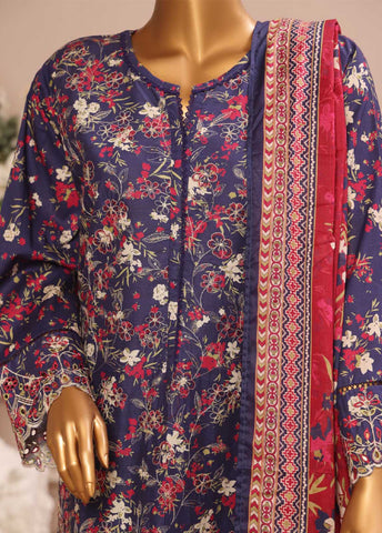 Bin Saeed Fabric - WCE-015 -3 Piece Embroidered Stitched Suit