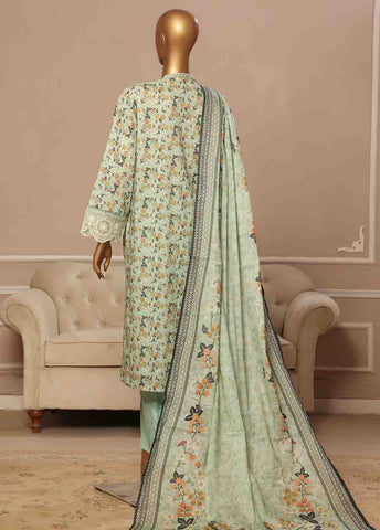 Bin Saeed Fabric - WCE-016 -3 Piece Embroidered Stitched Suit