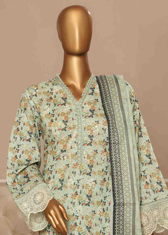 WCE-016 -3 Piece Embroidered Stitched Suit