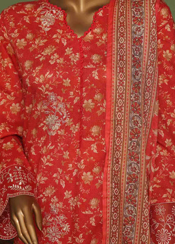WCE-019 A- 3 Piece Embroidered Stitched Suit