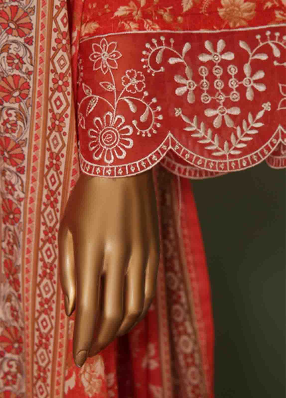 Bin Saeed Fabric - WCE-019 A- 3 Piece Embroidered Stitched Suit
