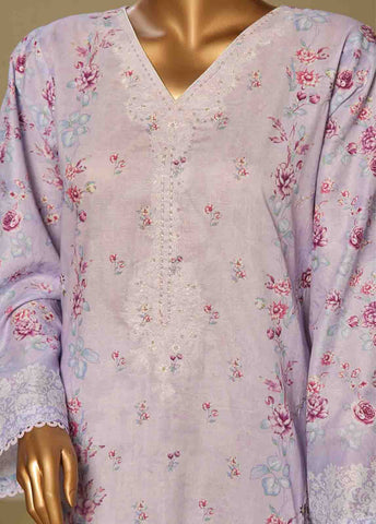 Bin Saeed Fabric - WCE-023-3 Piece Chikankari Stitched Suit