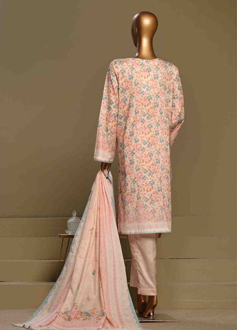 Bin Saeed Fabric - WCE-025-3 Piece Chikankari Stitched Suit