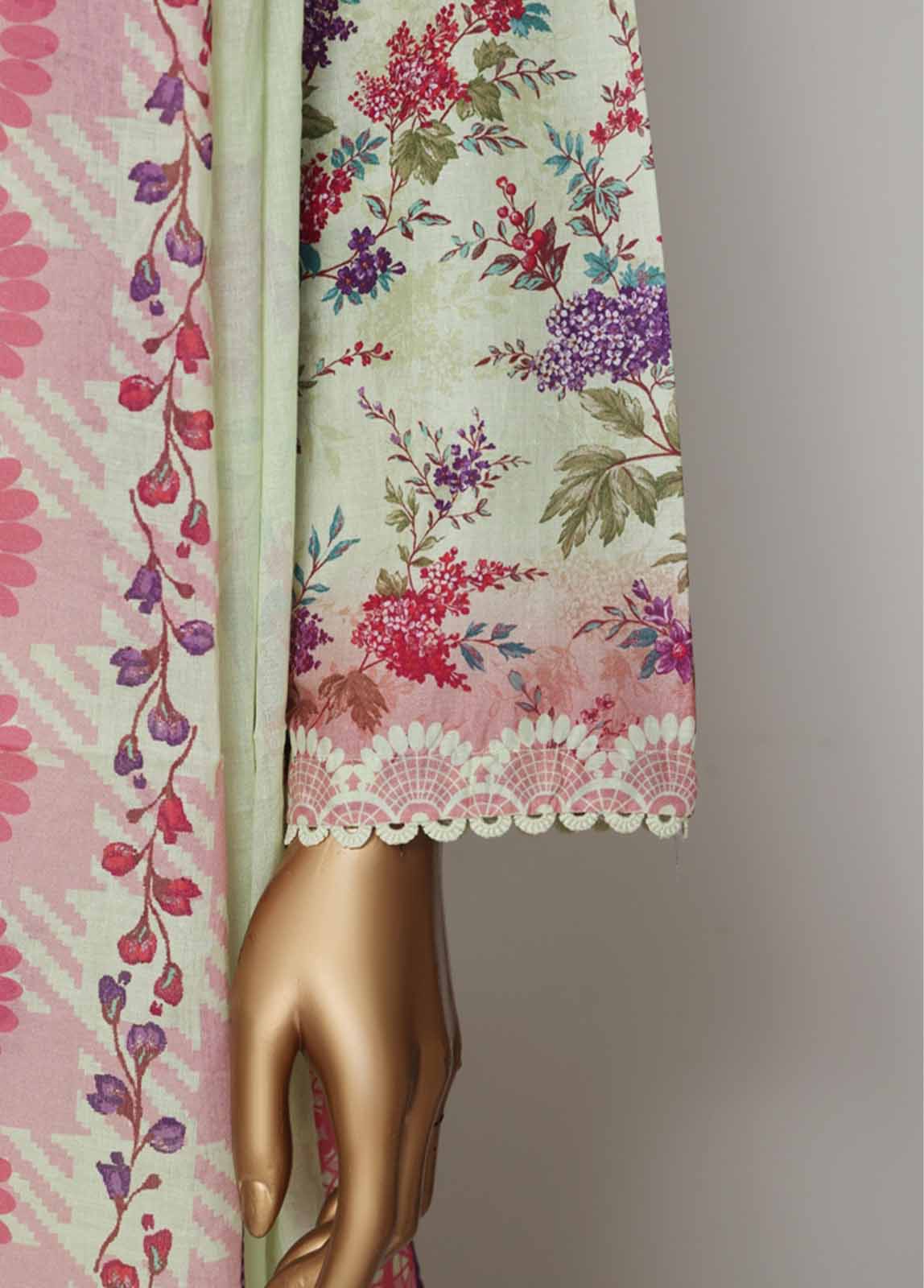 Bin Saeed Fabric - WCE-027 -3 Piece Embroidered Stitched Suit