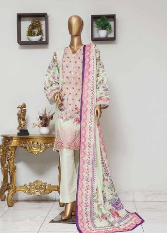 Bin Saeed Fabric - WCE-027 -3 Piece Embroidered Stitched Suit