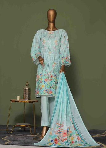 Bin Saeed Fabric - WCE-032 A- 3 Piece Embroidered Stitched Suit