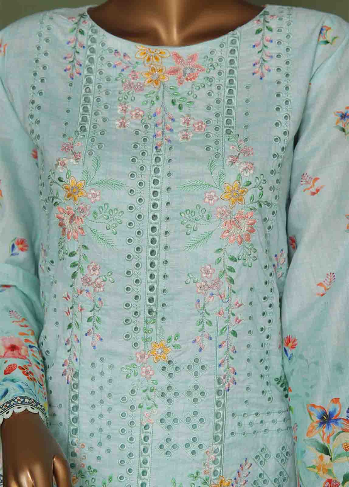 Bin Saeed Fabric - WCE-032 A- 3 Piece Embroidered Stitched Suit