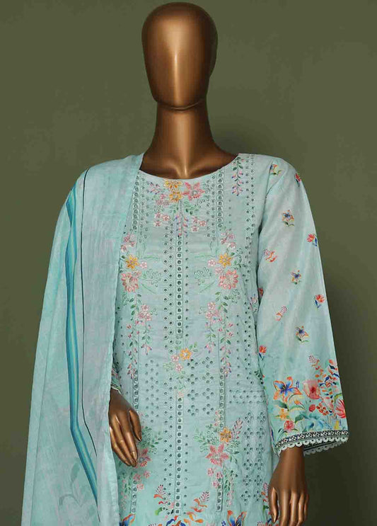 Bin Saeed Fabric - WCE-032 A- 3 Piece Embroidered Stitched Suit