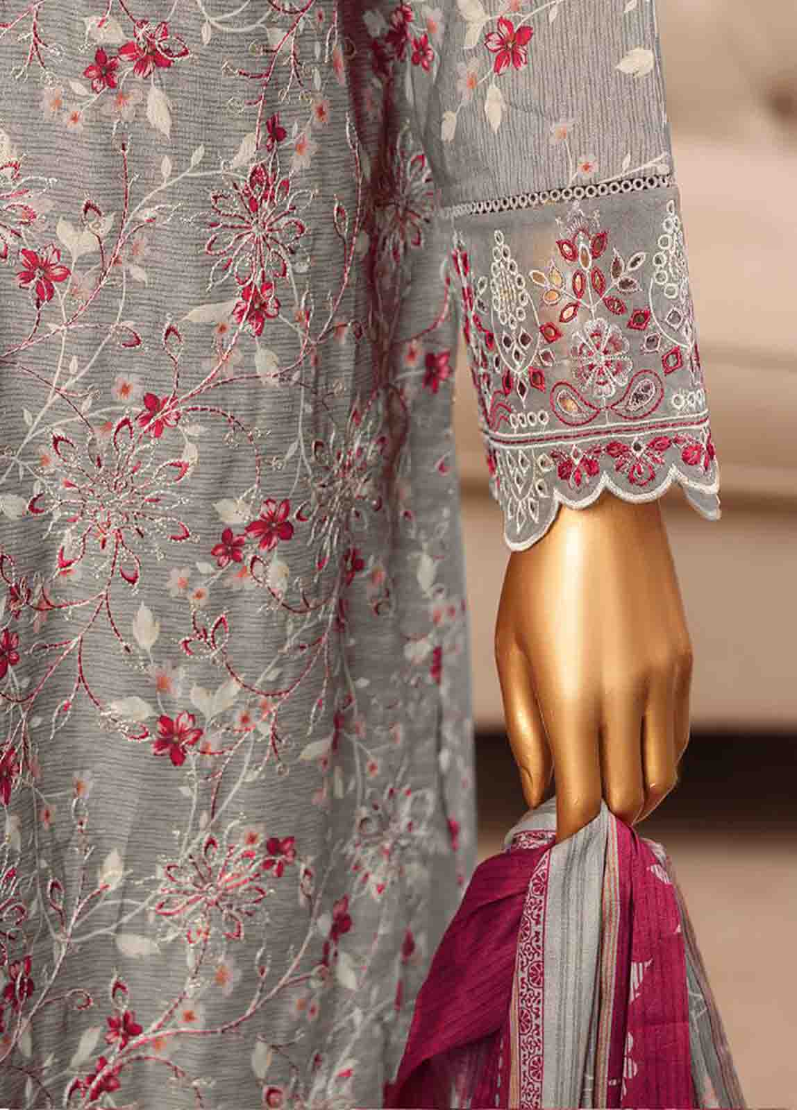 Bin Saeed Fabric - WCE-039 -3 Piece Embroidered Stitched Suit