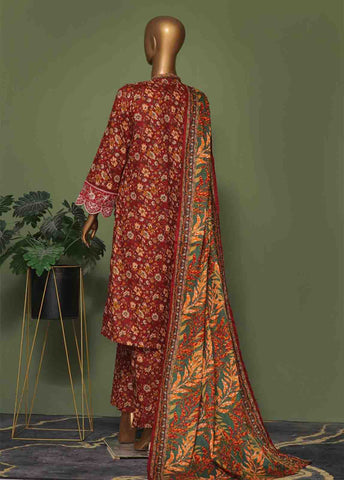Bin Saeed Fabric - WCE-042 A- 3 Piece Embroidered Stitched Suit