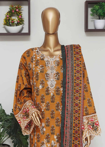 Bin Saeed Fabric - WCE-043 -3 Piece Embroidered Stitched Suit
