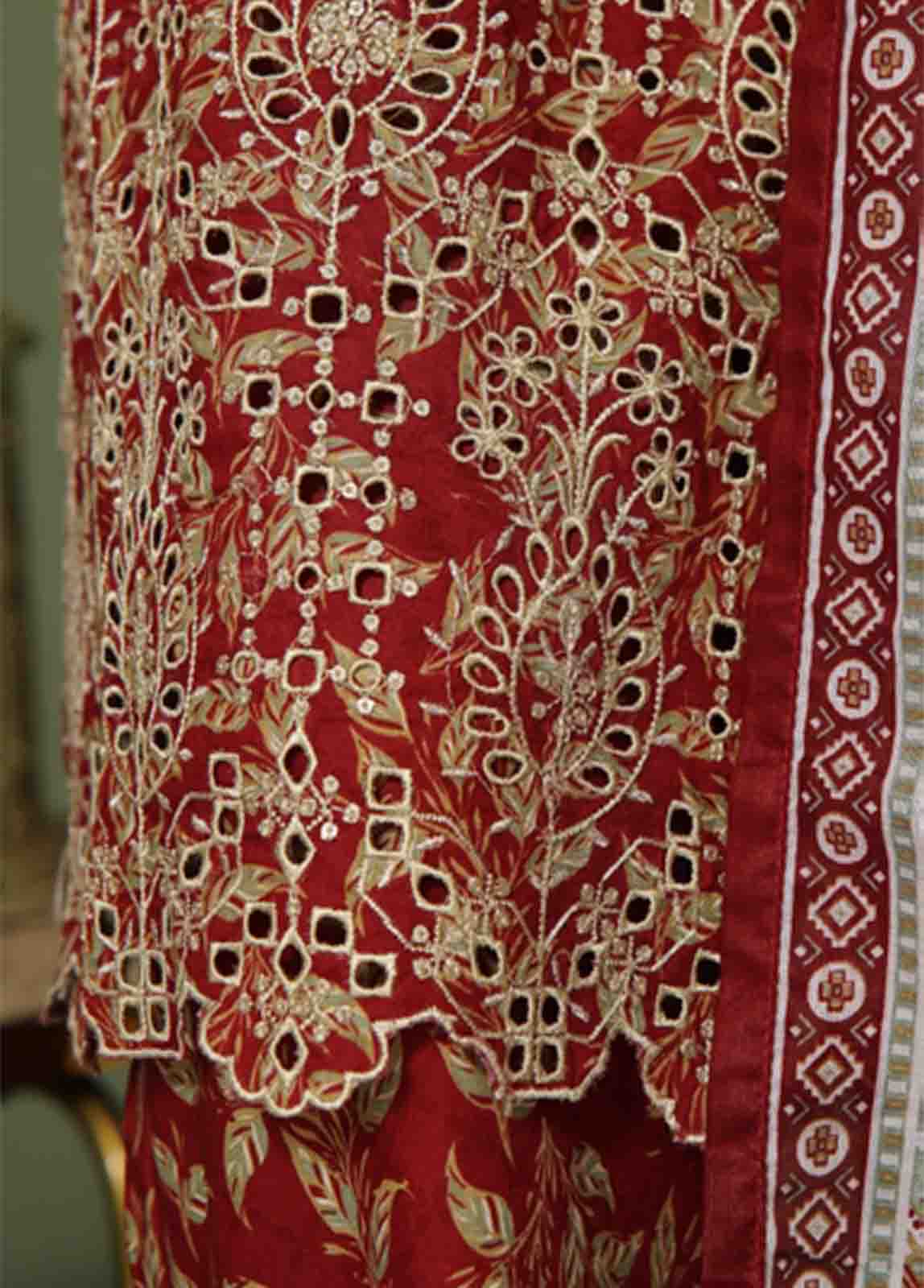 Bin Saeed Fabric - WCE-045 A- 3 Piece Embroidered Stitched Suit