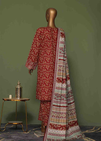 Bin Saeed Fabric - WCE-045 A- 3 Piece Embroidered Stitched Suit