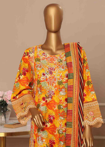 WCE-047 -3 Piece Embroidered Stitched Suit