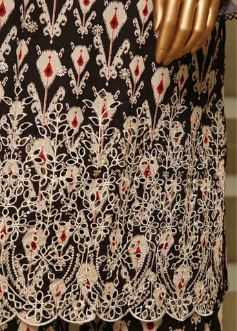 Bin Saeed Fabric - WCE-049-3 Piece Chikankari Stitched Suit