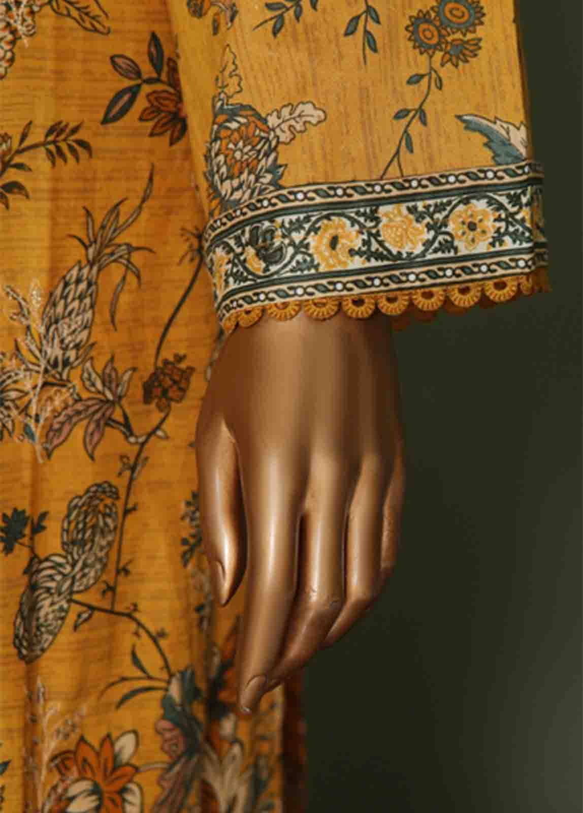 Bin Saeed Fabric - WCE-052 A- 3 Piece Embroidered Stitched Suit