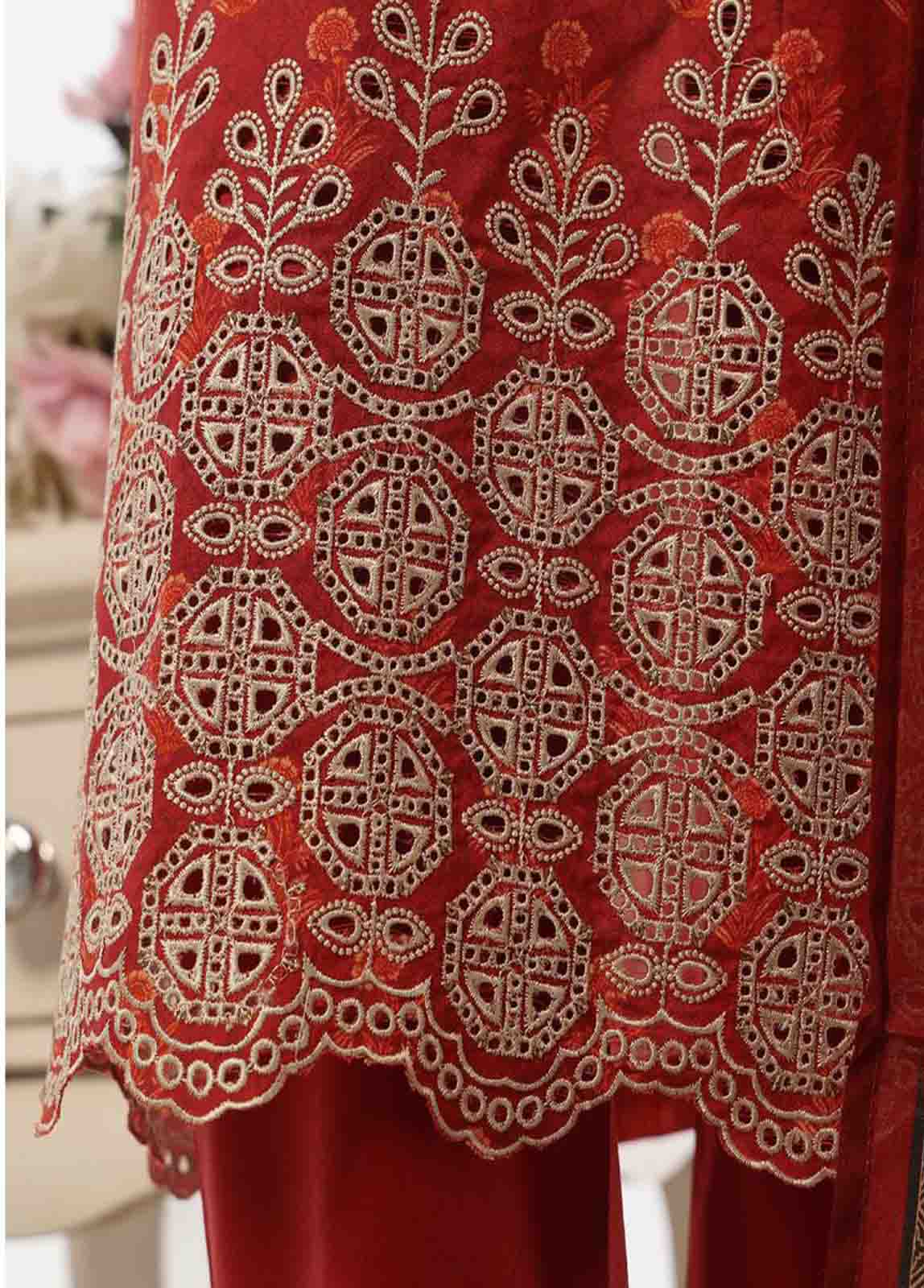 Bin Saeed Fabric - WCE-18 -3 Piece Embroidered Stitched Suit