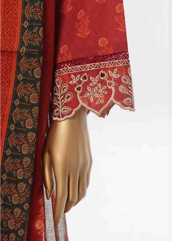 WCE-18 -3 Piece Embroidered Stitched Suit