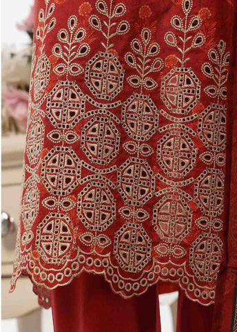 WCE-18 -3 Piece Embroidered Stitched Suit