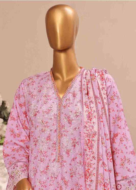 Bin Saeed Fabric - WCE-34 -3 Piece Embroidered Stitched Suit