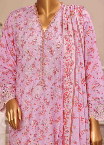 WCE-34 -3 Piece Embroidered Stitched Suit