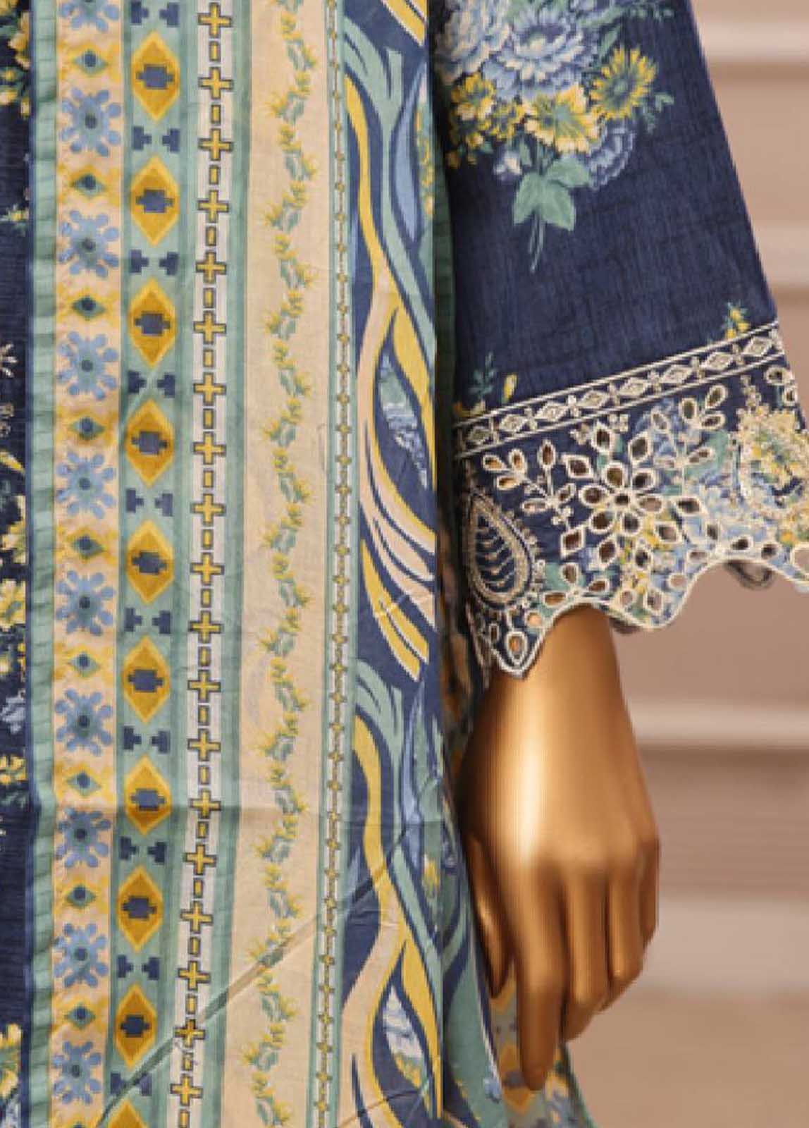 Bin Saeed Fabric - WCE-48 -3 Piece Embroidered Stitched Suit