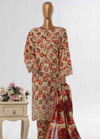 Bin Saeed Fabric - WCE-50 -3 Piece Embroidered Stitched Suit