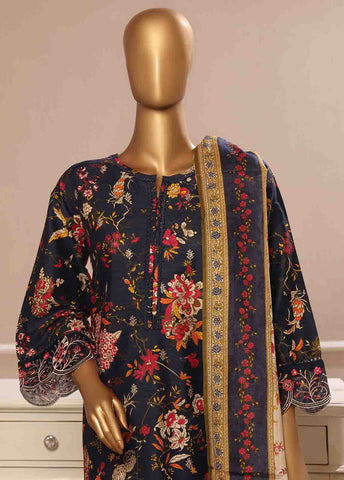 WCE-51 -3 Piece Embroidered Stitched Suit