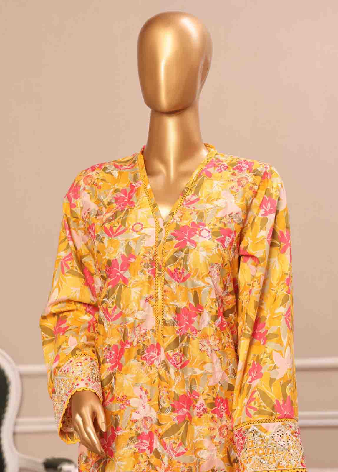 Bin Saeed Fabric - WCE-53 -3 Piece Embroidered Stitched Suit
