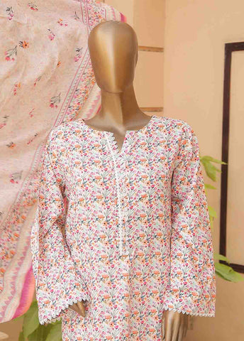 Bin Saeed Fabric - WCF-004-3 Piece Lawn Printed