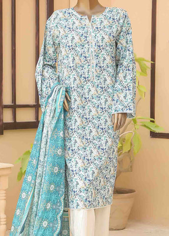 Bin Saeed Fabric - WCF-005-3 Piece Lawn Printed