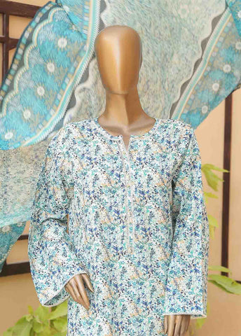 Bin Saeed Fabric - WCF-005-3 Piece Lawn Printed