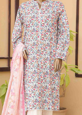 Bin Saeed Fabric - WCF-010-3 Piece Lawn Printed