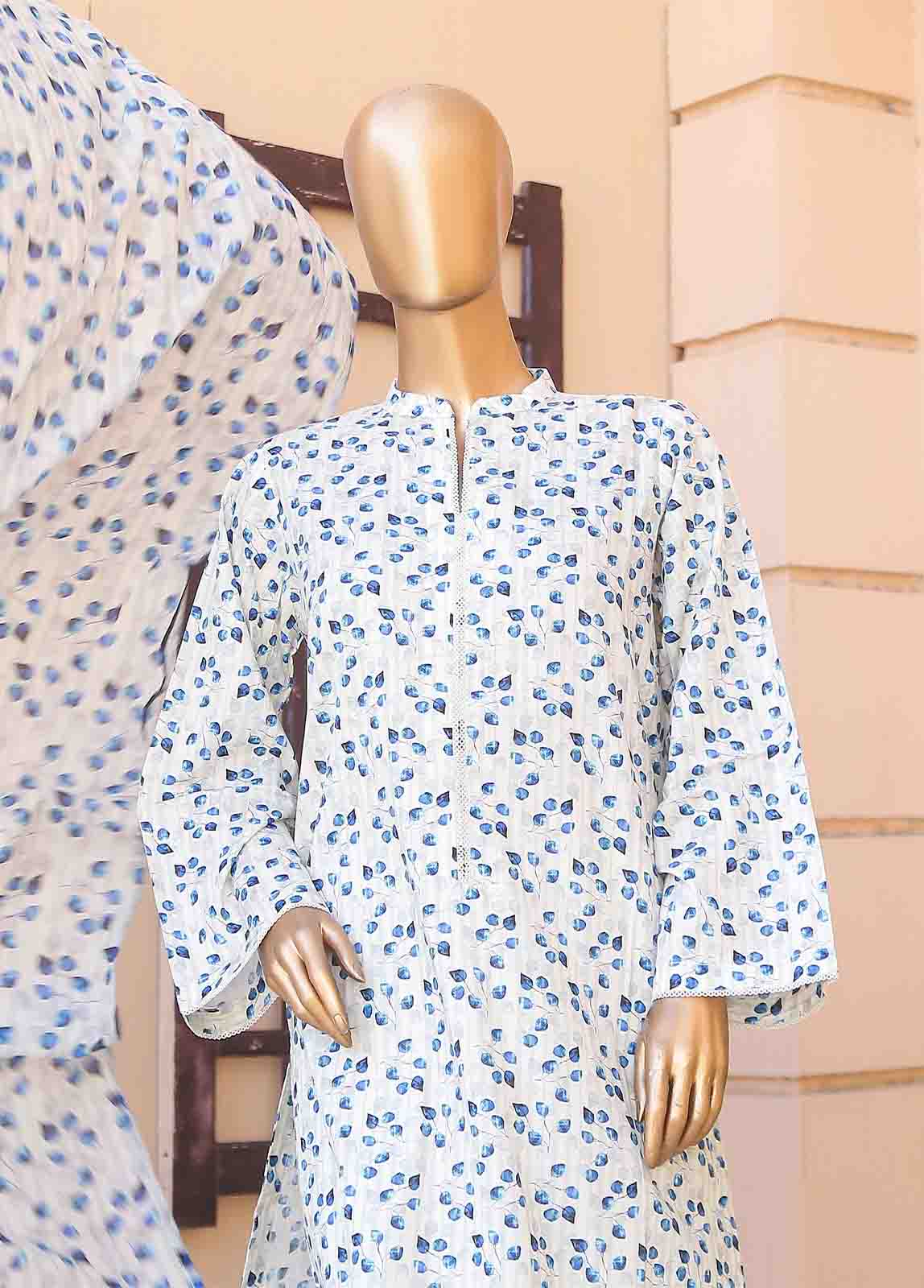 Bin Saeed Fabric - WCF-013-3 Piece Lawn Printed