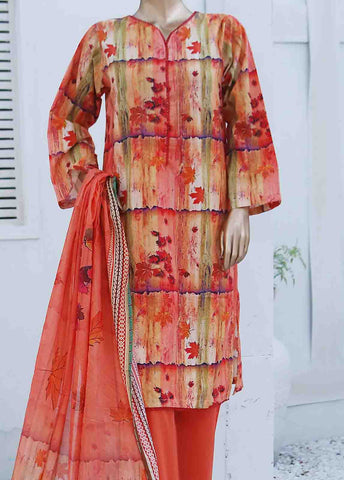 Bin Saeed Fabric - WCF-020-3 Piece Lawn Printed