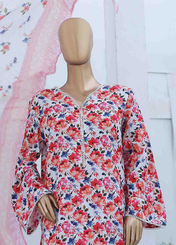Bin Saeed Fabric - WCF-023 -3 Piece Lawn Printed