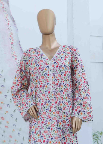 Bin Saeed Fabric - WCF-024-3 Piece Lawn Printed