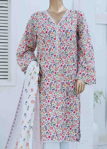 Bin Saeed Fabric - WCF-024-3 Piece Lawn Printed