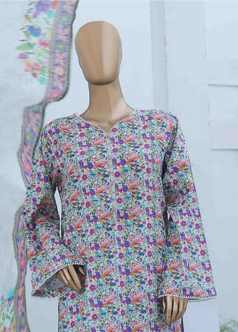 Bin Saeed Fabric - WCF-025-3 Piece Lawn Printed
