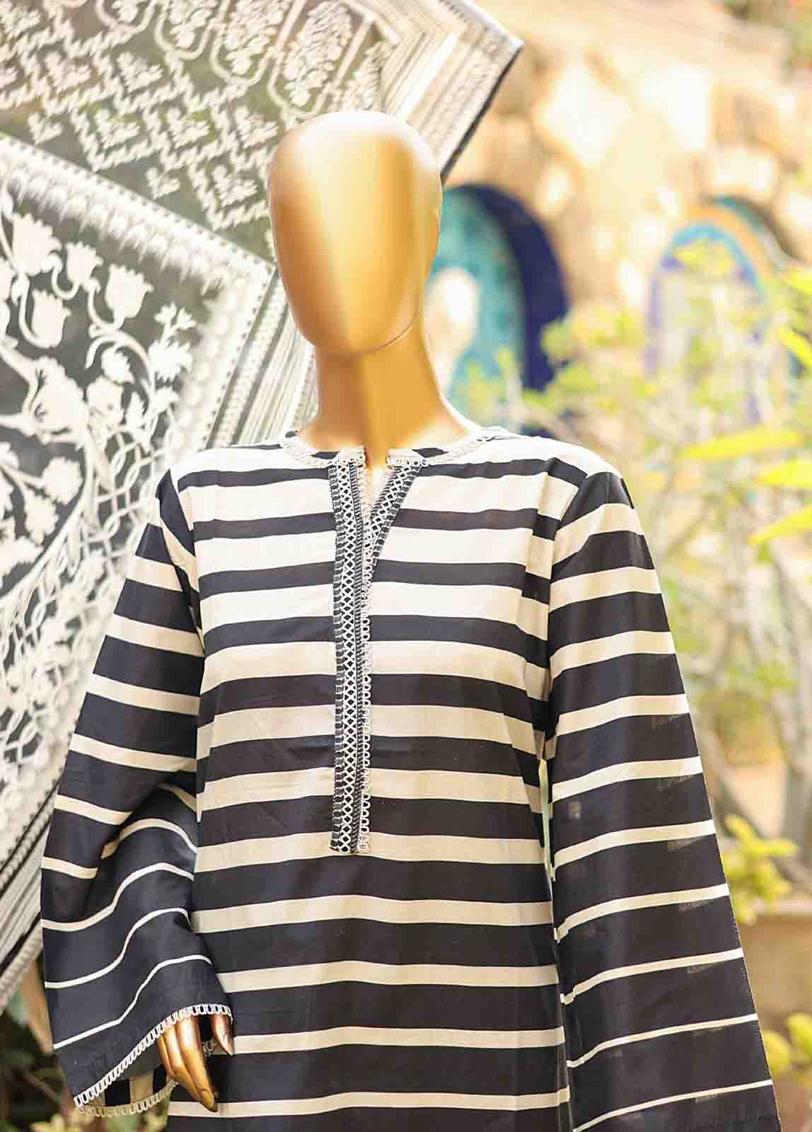 Bin Saeed Fabric - WCF- PR- 0018 - 3 Piece Printed Stitched Suit