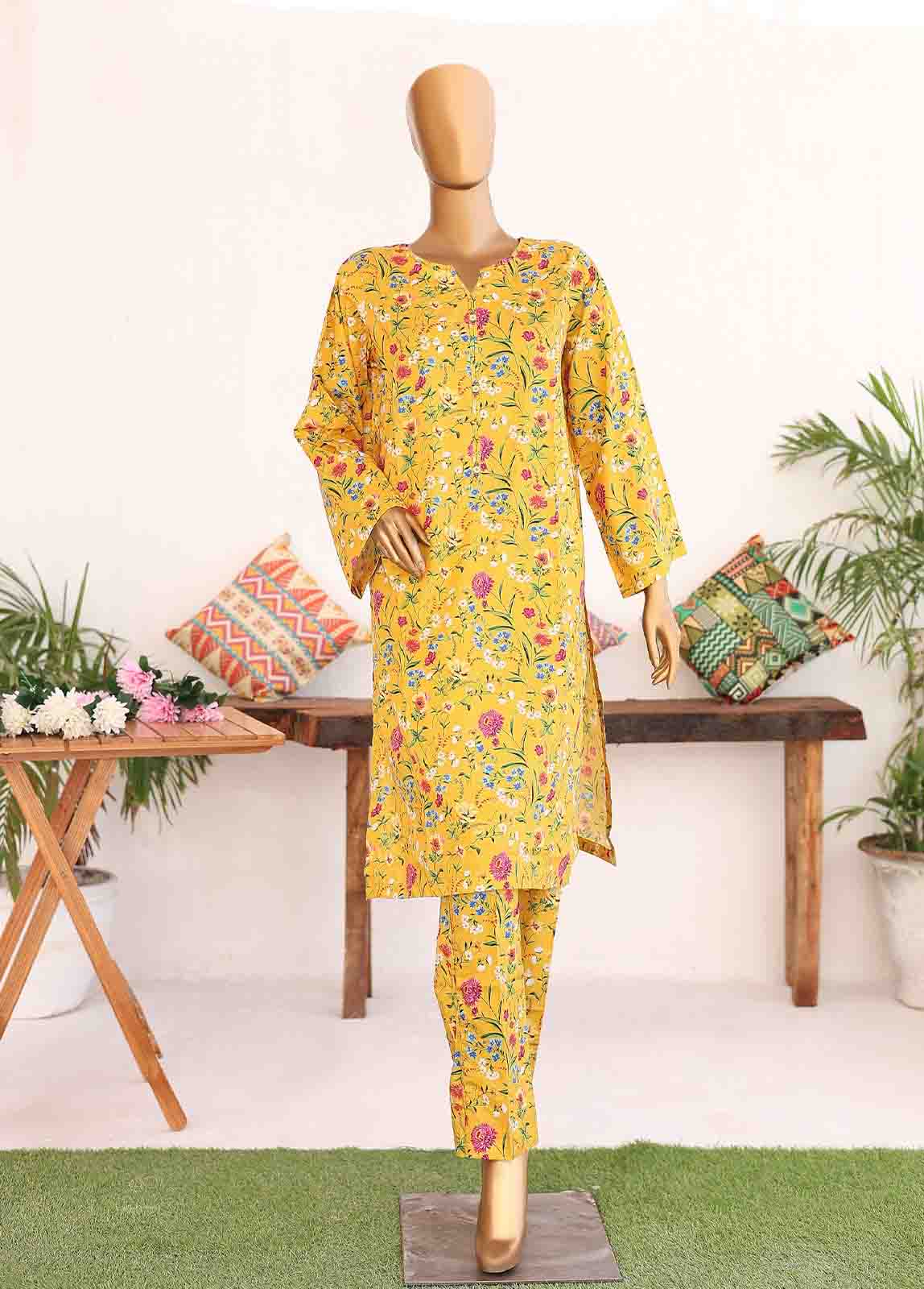 Bin Saeed Fabric - WCK-005- 2 Piece Printed Stitched Co-ords