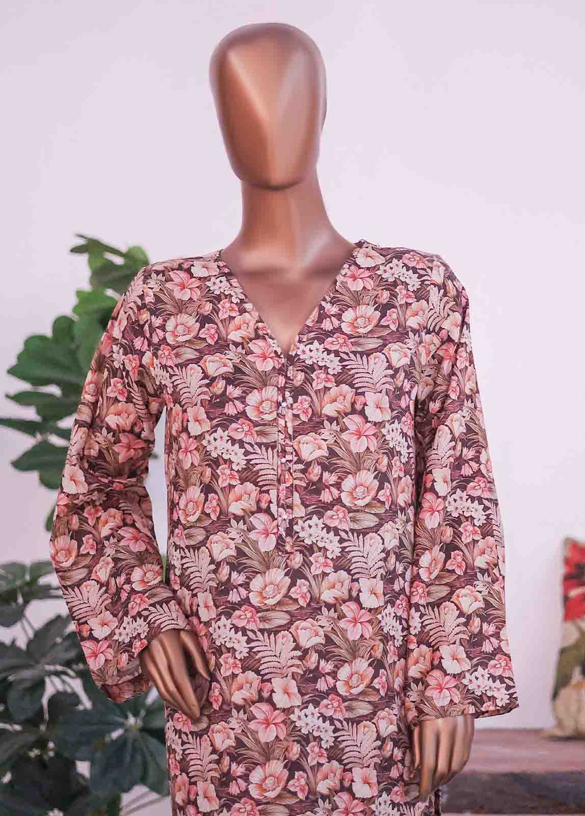 Bin Saeed Fabric - WCK-014- 2 Piece Printed Stitched Co-ords