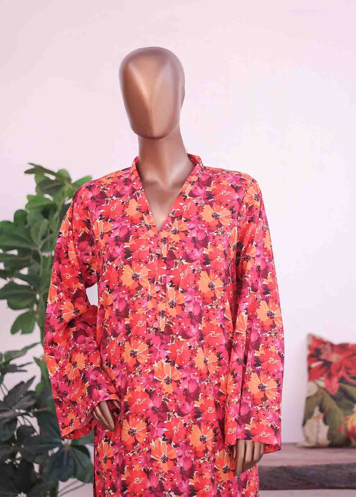 WCK-015- 2 Piece Printed Stitched Co-ords