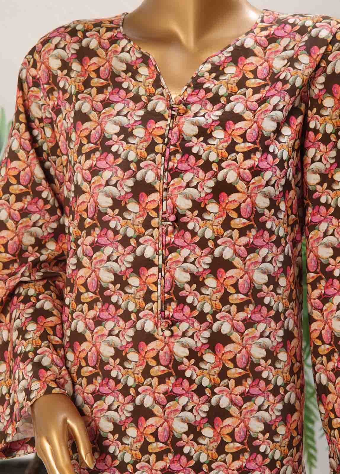 Bin Saeed Fabric - WCK-017- 2 Piece Printed Stitched Co-ords