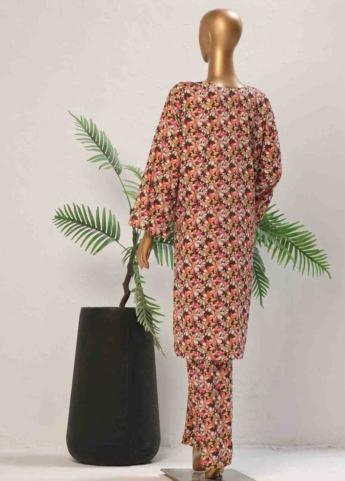 Bin Saeed Fabric - WCK-017- 2 Piece Printed Stitched Co-ords